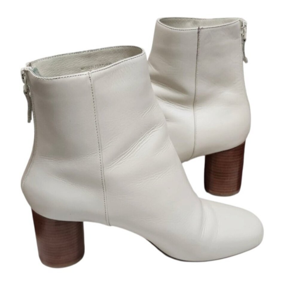 SANDRO Authentic off white Sacha boots/ Ankle Boots Size EU39/US8.5 - Picture 10 of 14